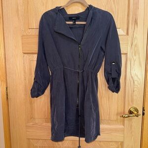 Gray Zip Dress with Hood by Forever 21